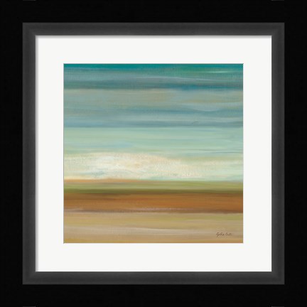 Framed Turquoise Horizons II Print