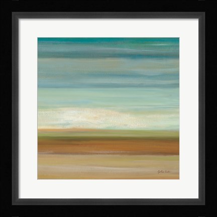 Framed Turquoise Horizons II Print