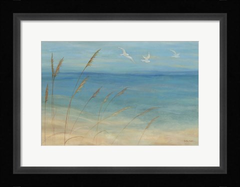 Framed Seagrass Seagulls Print