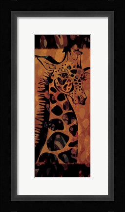 Framed Tie Dye Safari I Print