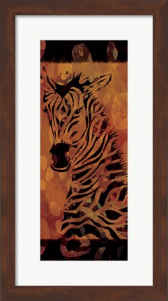 Framed Tie Dye Safari II Print
