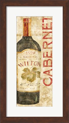 Framed Wine Stucco II Print