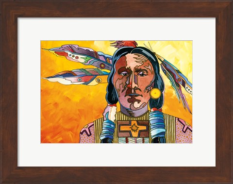 Framed Two Feathers Print