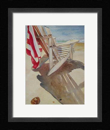 Framed Beach Chair Print