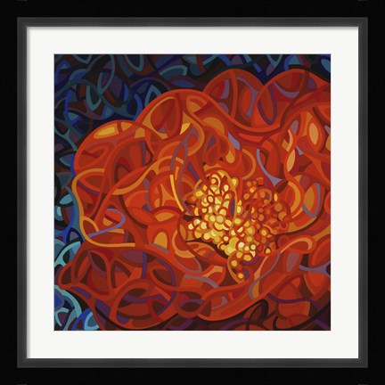 Framed Ribbons And Pearls Print