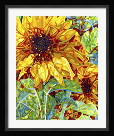 Framed Summer In The Garden Print
