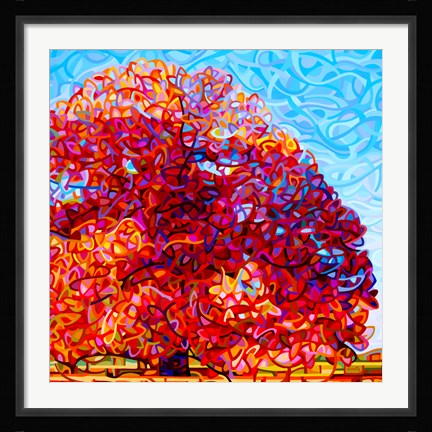 Framed Buddha Tree Print