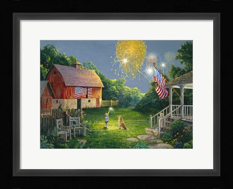 Framed Fourth of July Print