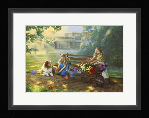 Framed Little Bouquets Print