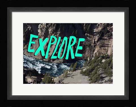 Framed Explore River Print