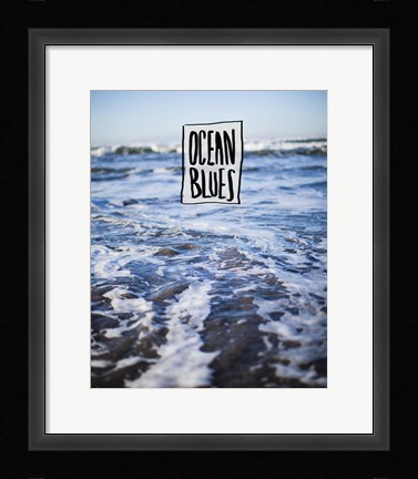 Framed Ocean Blues Print