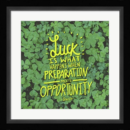 Framed Luck Seneca Print