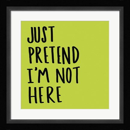 Framed Pretend Print