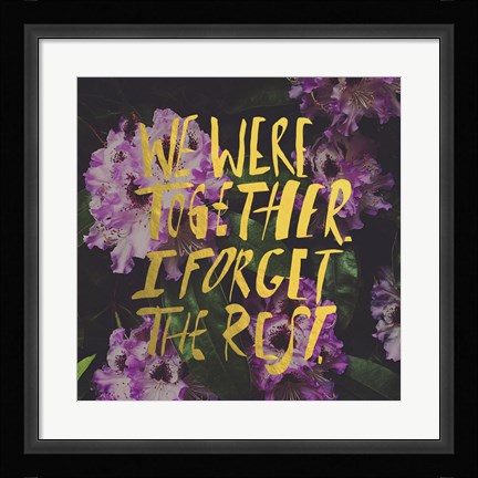 Framed Walt Whitman Print