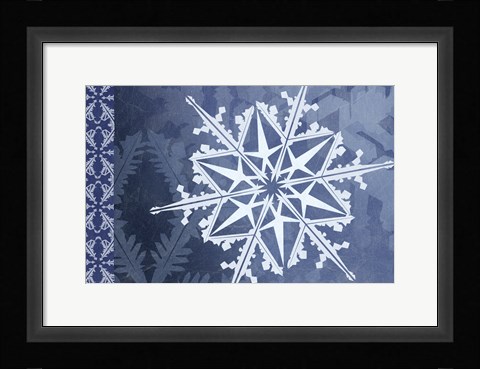 Framed Cristal de Glace I Print