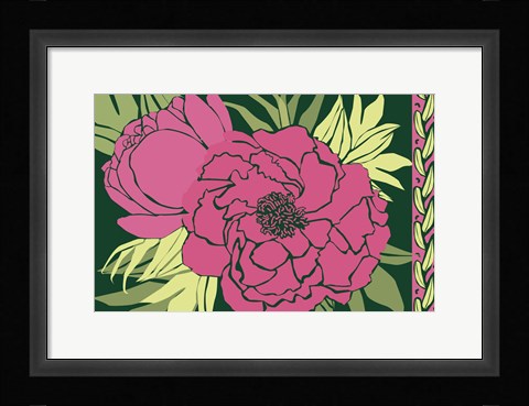 Framed Color Bouquet IV Print