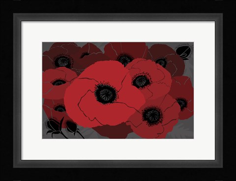 Framed Beautes Rouges I Print