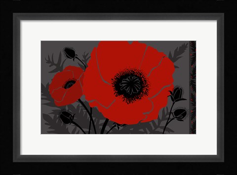 Framed Beautes Rouges III Print