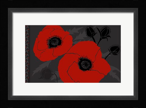 Framed Beautes Rouges IV Print