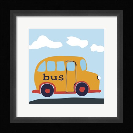 Framed Bus Baba Print