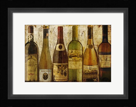 Framed Wine Samples of Europe III Print