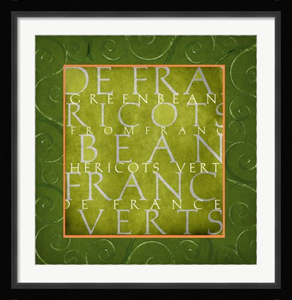 Framed Vegetable Classics III Print