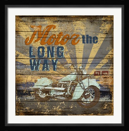Framed Motor the Way Print