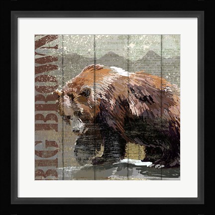 Framed Open Season Bear Print
