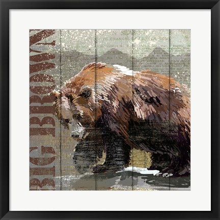 Framed Open Season Bear Print