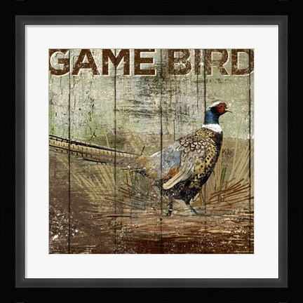 Framed Open Season Pheasant Print