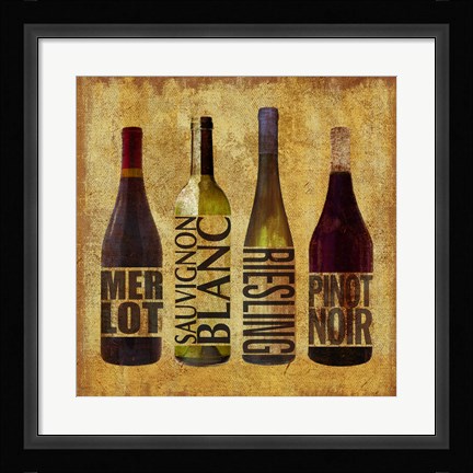 Framed Wine Up 1 Print