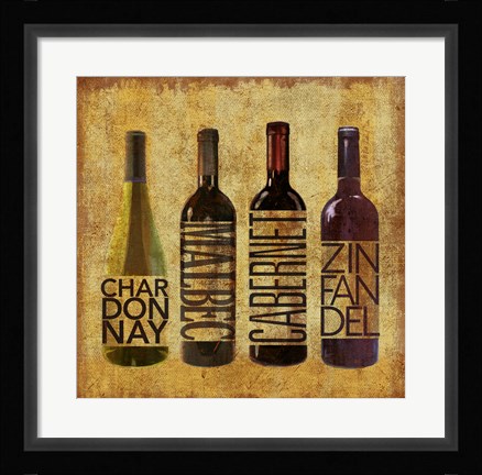 Framed Wine Up II Print