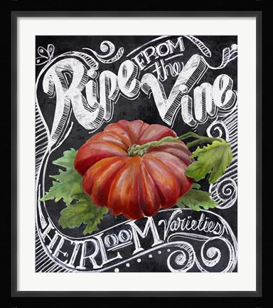 Framed Chalkboard Tomato Print