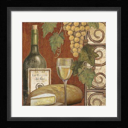 Framed Wine and Cheese Tasting 1 Print