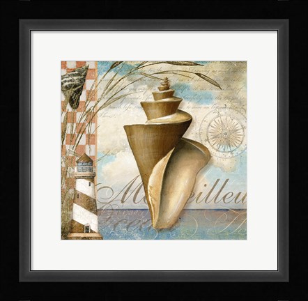 Framed Shell Dreams 1 Print