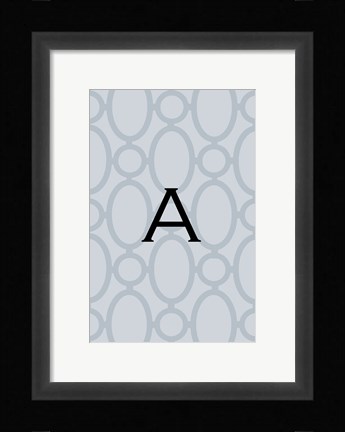 Framed Initials Pattern A Print