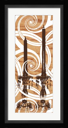 Framed Rococo Glimmer Print