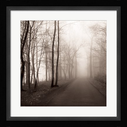 Framed Foggy Path Print