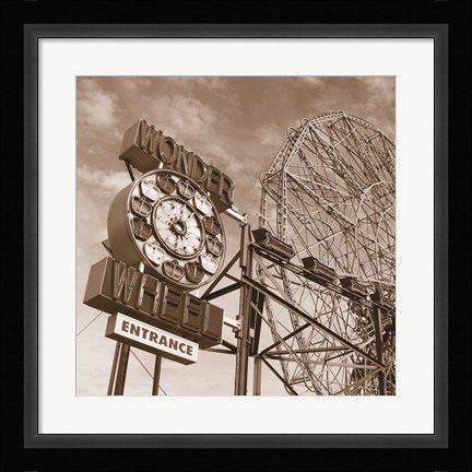 Framed Wonder Wheel Print