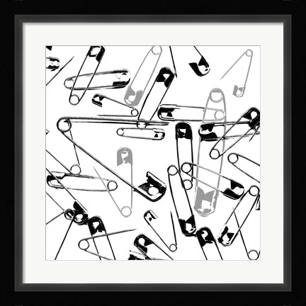 Framed Pin Jumble Print