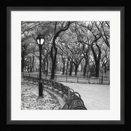 Framed Walk Through the Park Print