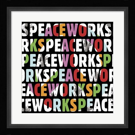 Framed Peace Works Print