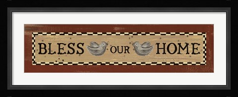 Framed Bless Our Home Print