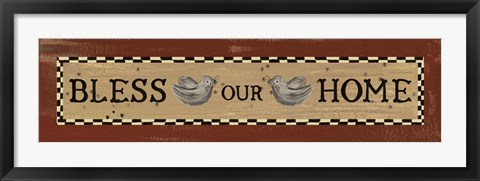 Framed Bless Our Home Print