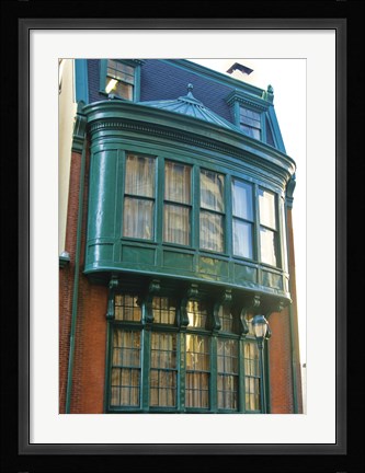 Framed Green Window Print