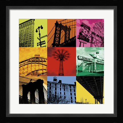Framed New York Nine Print