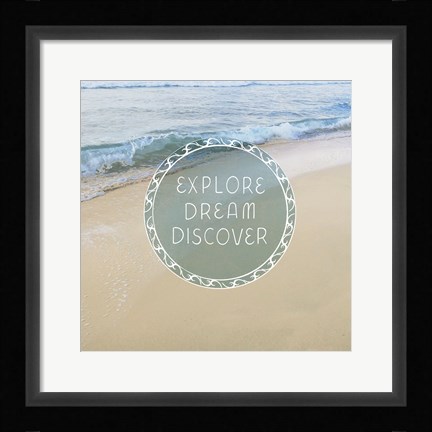 Framed Beachsay 1 Print