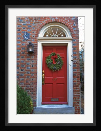 Framed Red Door 117 Print