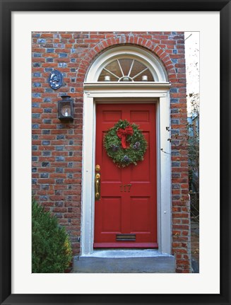 Framed Red Door 117 Print