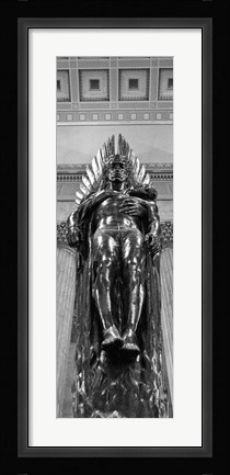 Framed Winged Sculpture Print